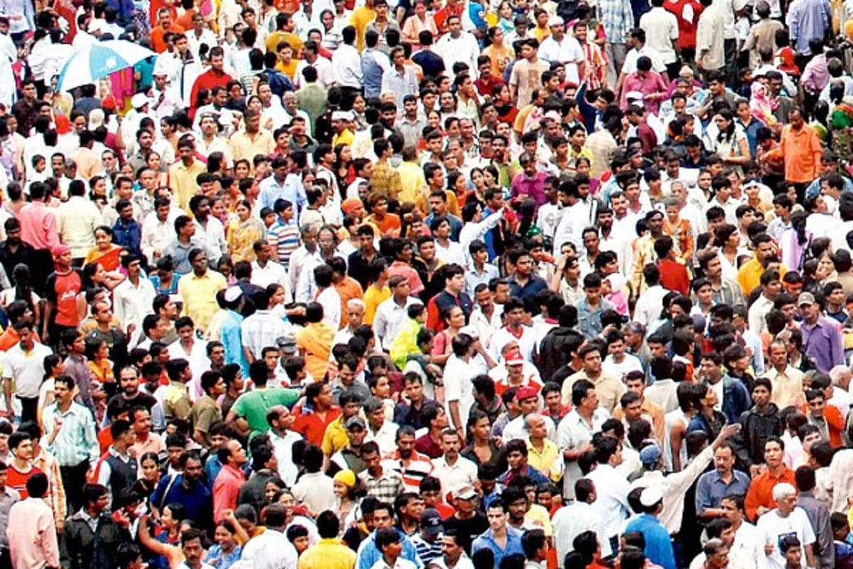 indian population growth presented in exaggerated manner