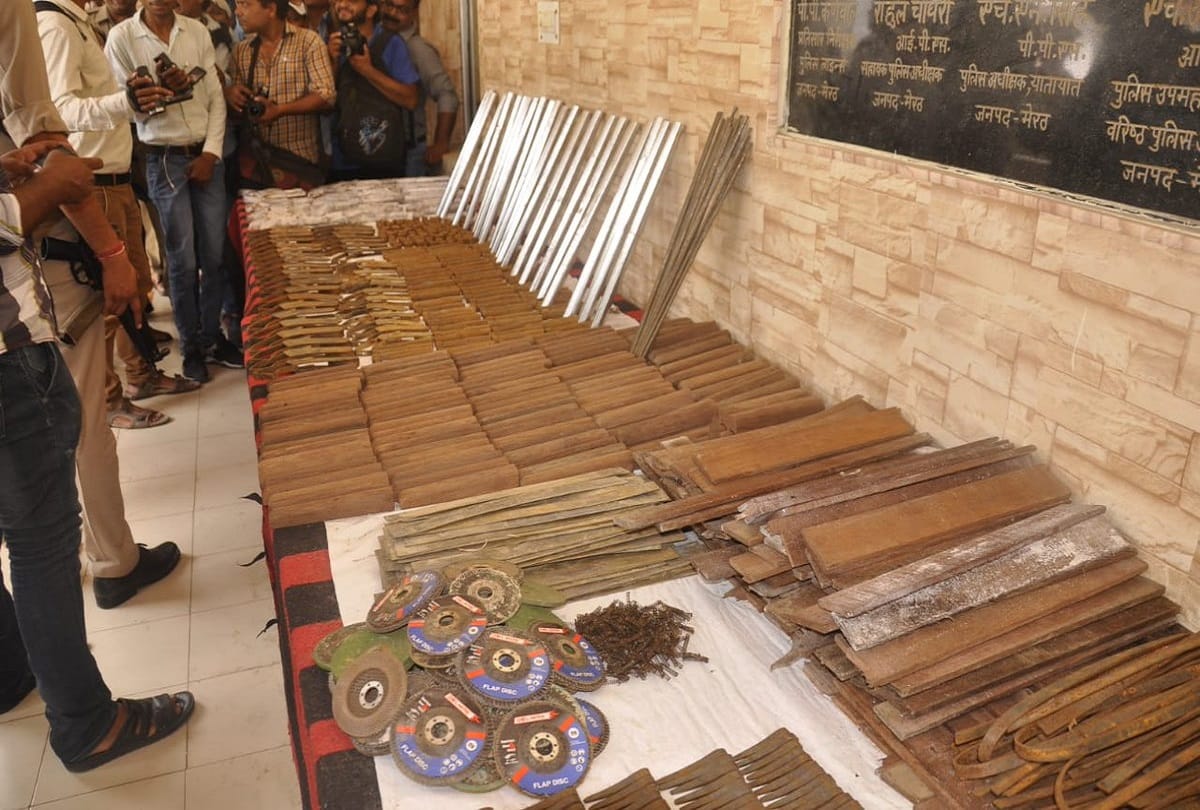 Meerut: Sardhana Police caught Tamancha factory, illegal material recovered in huge 