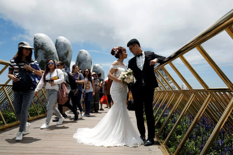 vietnam's 'golden bridge' through hands of god,world's most beautiful creation