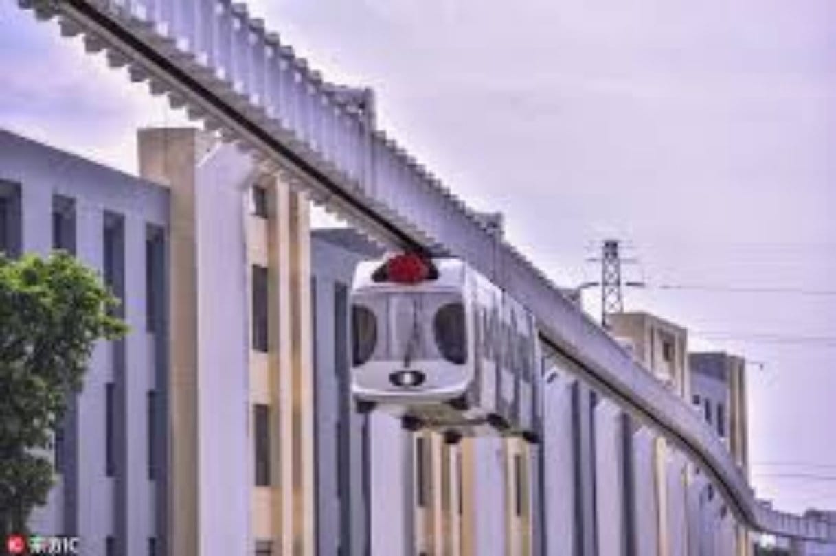 china launched first autonomous sky train in the world