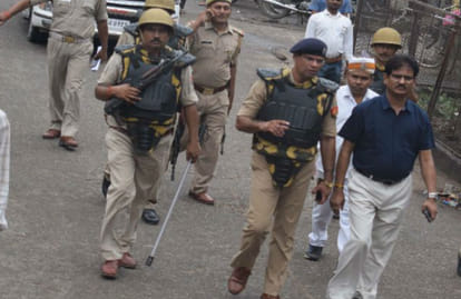 Kasganj police full dress rehearsal for independence day