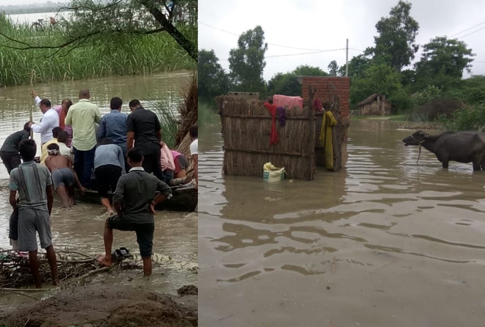 flood like situation in districts of awadh.