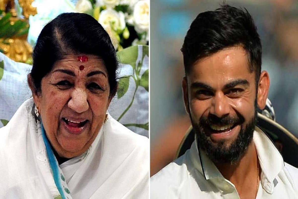 lata mangeshkar send special messege to virat kohli after his century against england