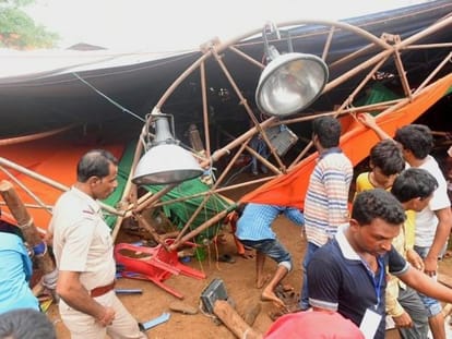 State Administration is responsible for Tent collapse at Midnapore rally said central govt. report