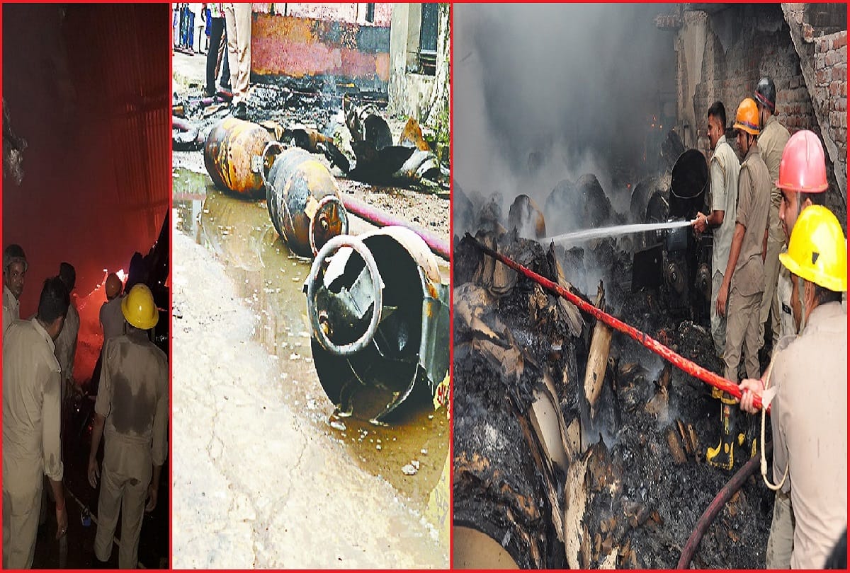 UP A fire broke out in the cardboard factory of Saharanpur, see photos
