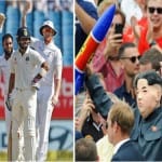 kim jong un look alike spotted at cricket match between India and England