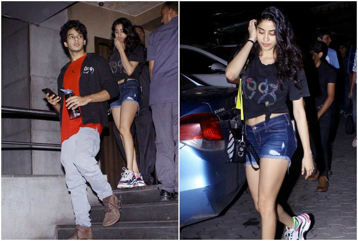 Sridevi daughter janhvi kapoor and ishaan khatter movie date pictures