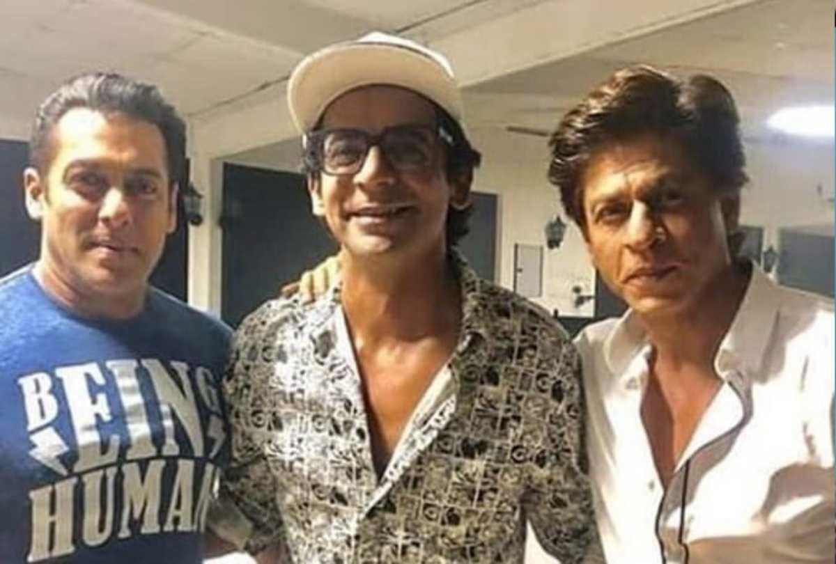 comedian sunil grover celebrate his birthday with shahrukh khan and salman khan