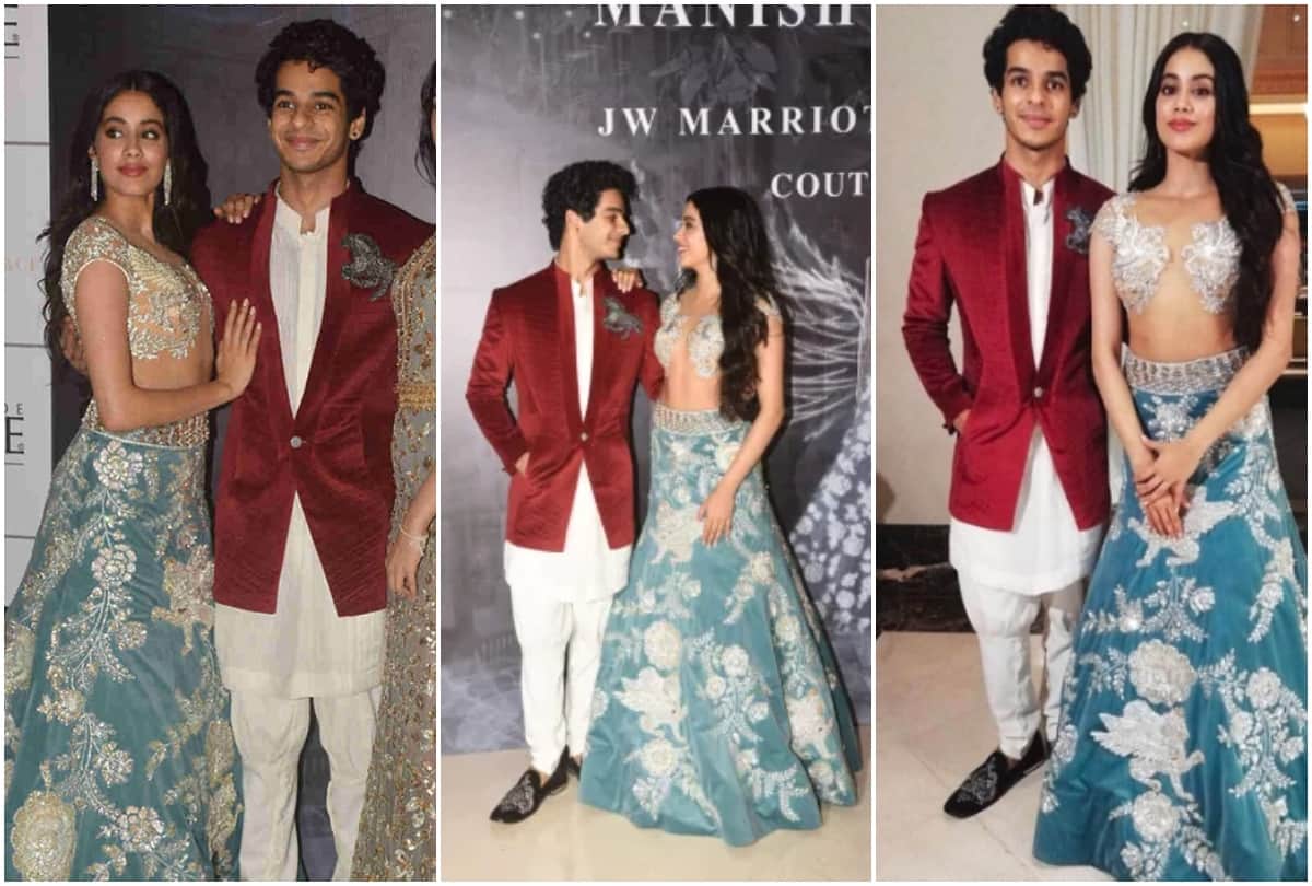 Sara Ali Khan Janhvi Kapoor and Ishaan Khattar steal the limelight in Manish Malhotra show