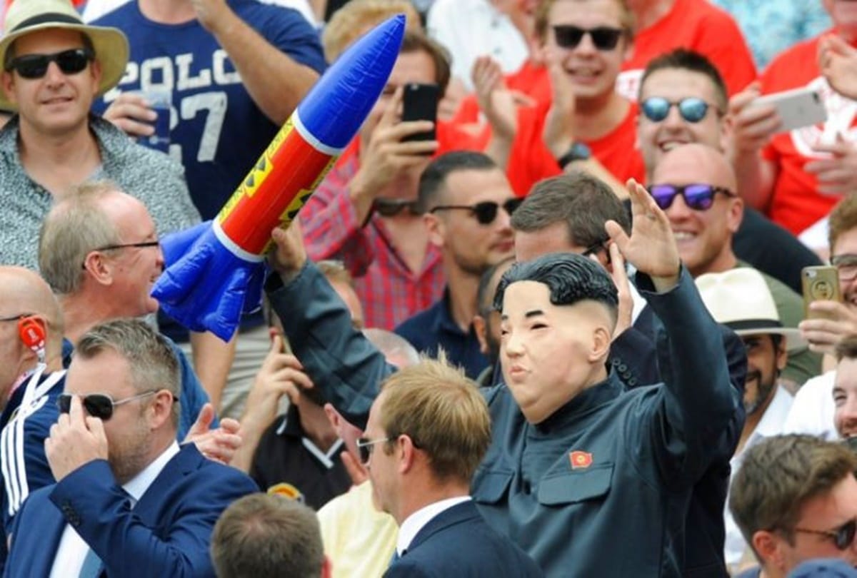 kim jong un look alike spotted at cricket match between India and England
