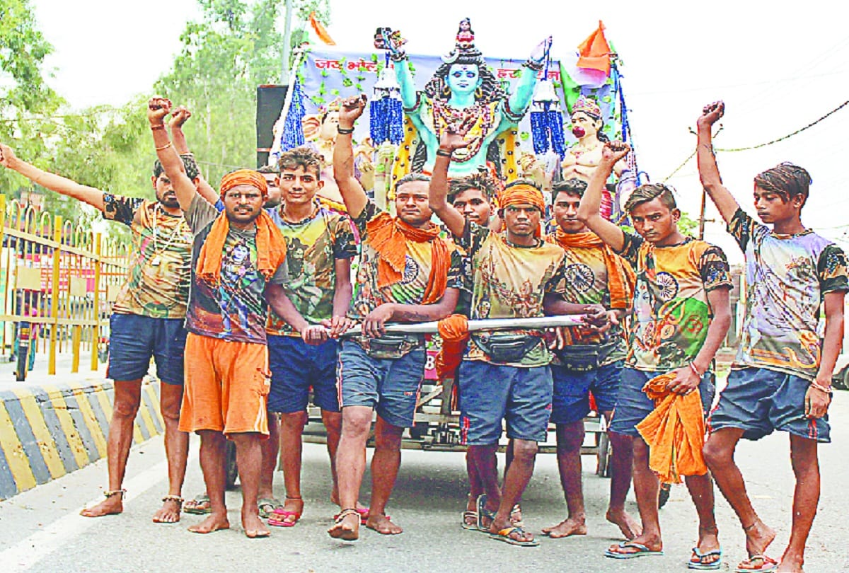 Love for the country in Shiv bhakt, special pictures with Ram temple