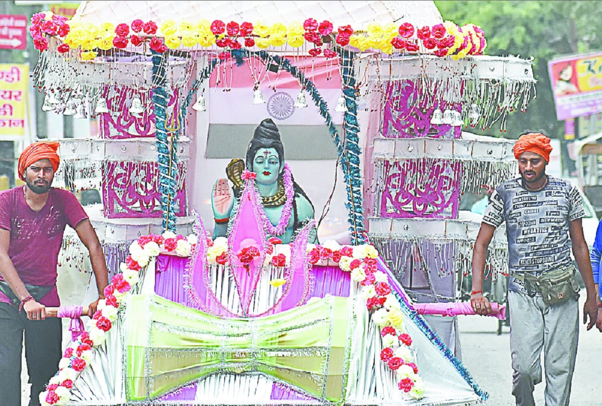 Love for the country in Shiv bhakt, special pictures with Ram temple