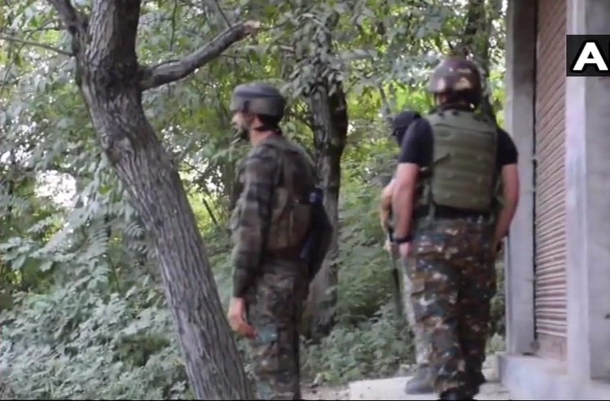 firing started between security forces and terrorists in Shopia Killora Village