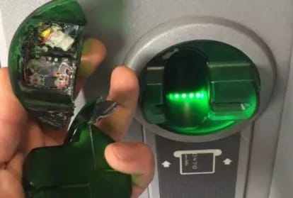 bank was caught a device for Cloning the ATM card