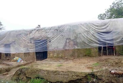 A dozen house collapsed due to rain