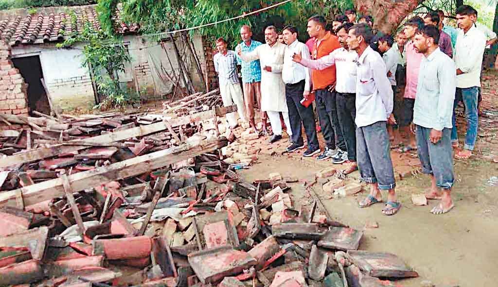 houses demolished in simra