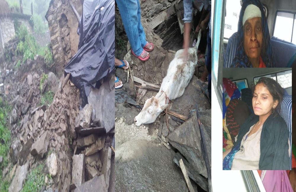 landslide in uttarakhand women and children injured
