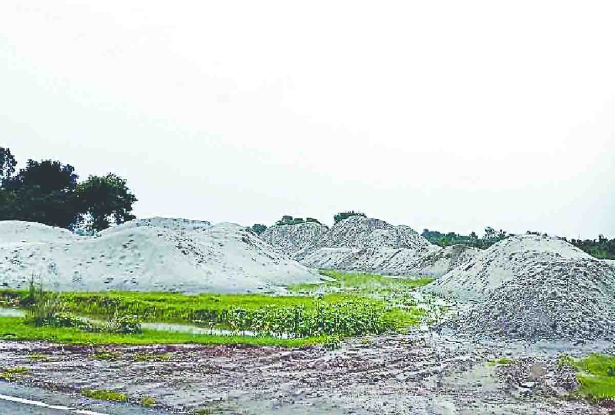 Million cubic meter illegal sand dump