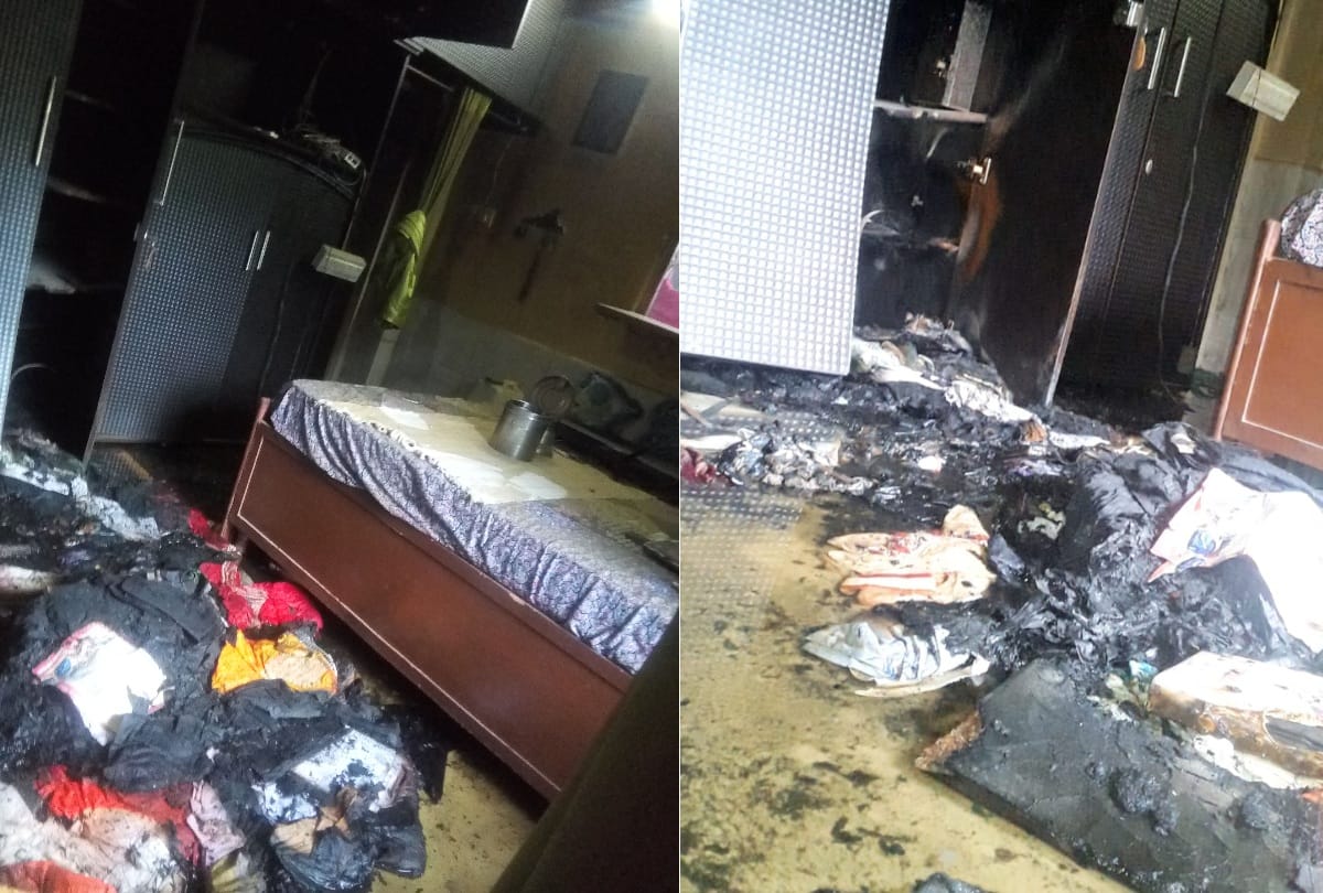 Burglars set fire home after burglary in Mandi Himachal Pradesh