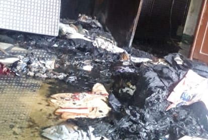 Burglars set fire home after burglary in Mandi Himachal Pradesh