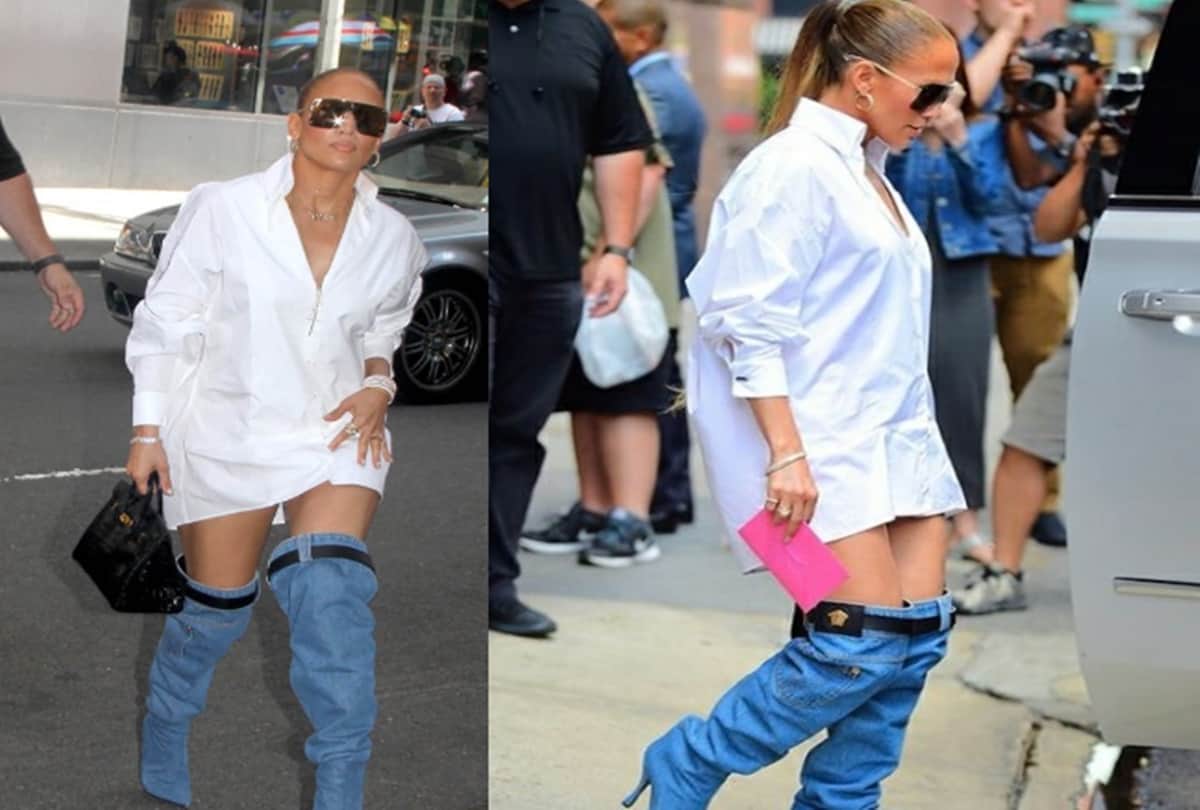 jennifer lopez trolls for her weird outfit
