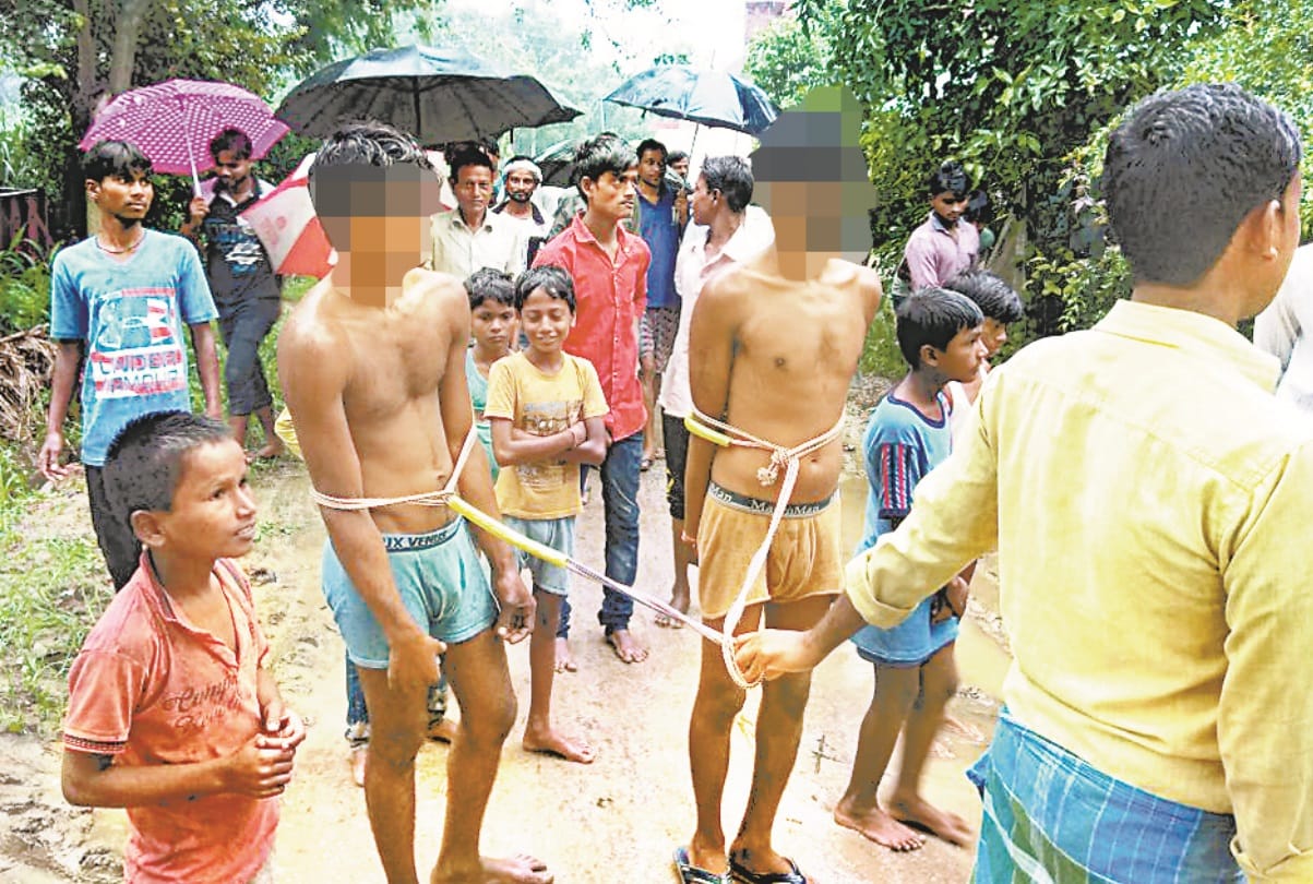 three arrested in ambedkar nagar case of public insult 