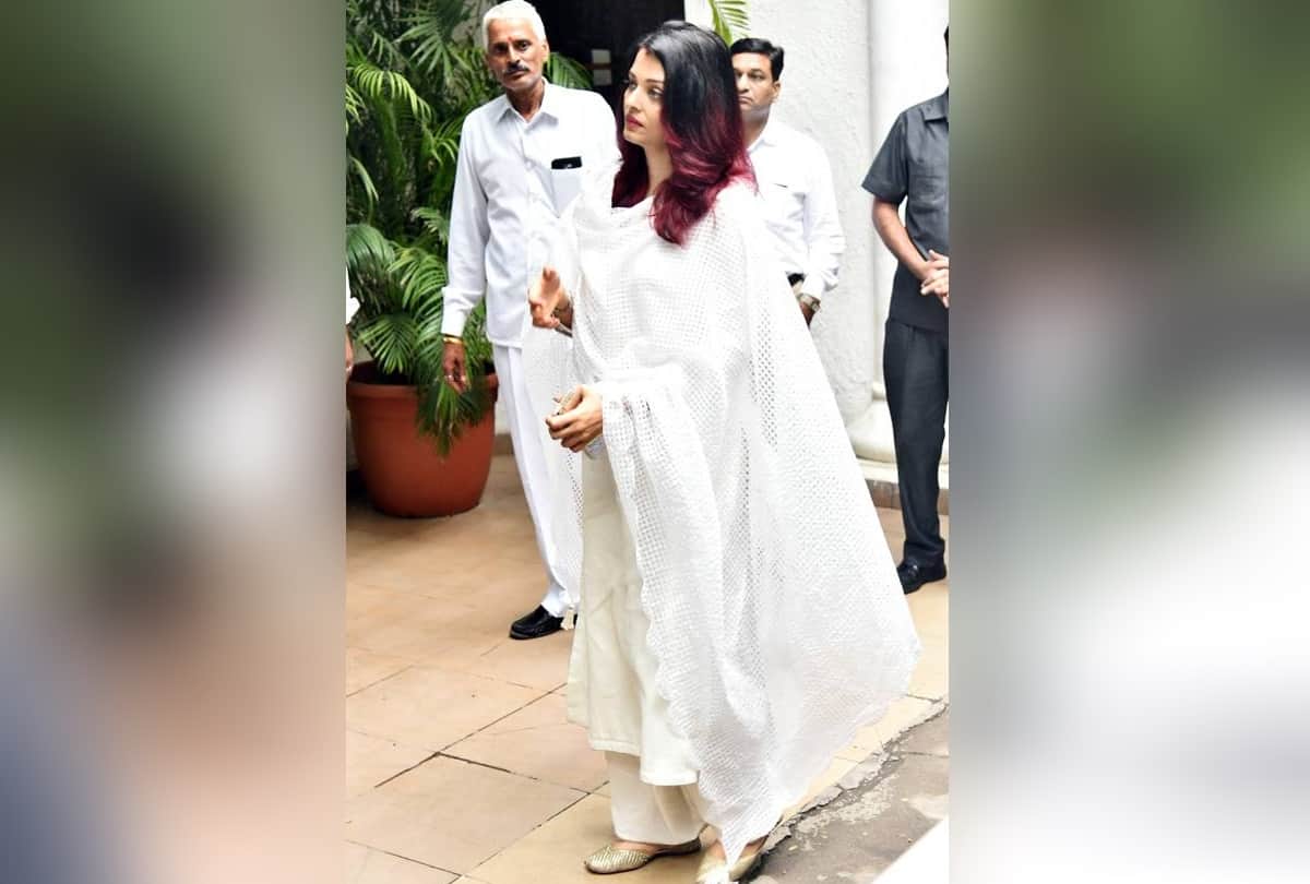 abhishek and aishwarya rai bachchan family reaches delhi to attend last rites of rajan nanda