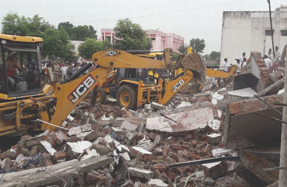 Two-storey building collapses in Mainpuri, Uttar Pradesh, two death