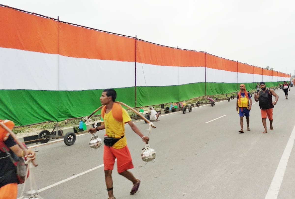  tricolor kanvar of 361 ft long won everyone's hearts in meerut, see in pics