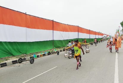  tricolor kanvar of 361 ft long won everyone's hearts in meerut, see in pics