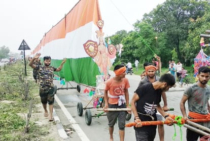  tricolor kanvar of 361 ft long won everyone's hearts in meerut, see in pics
