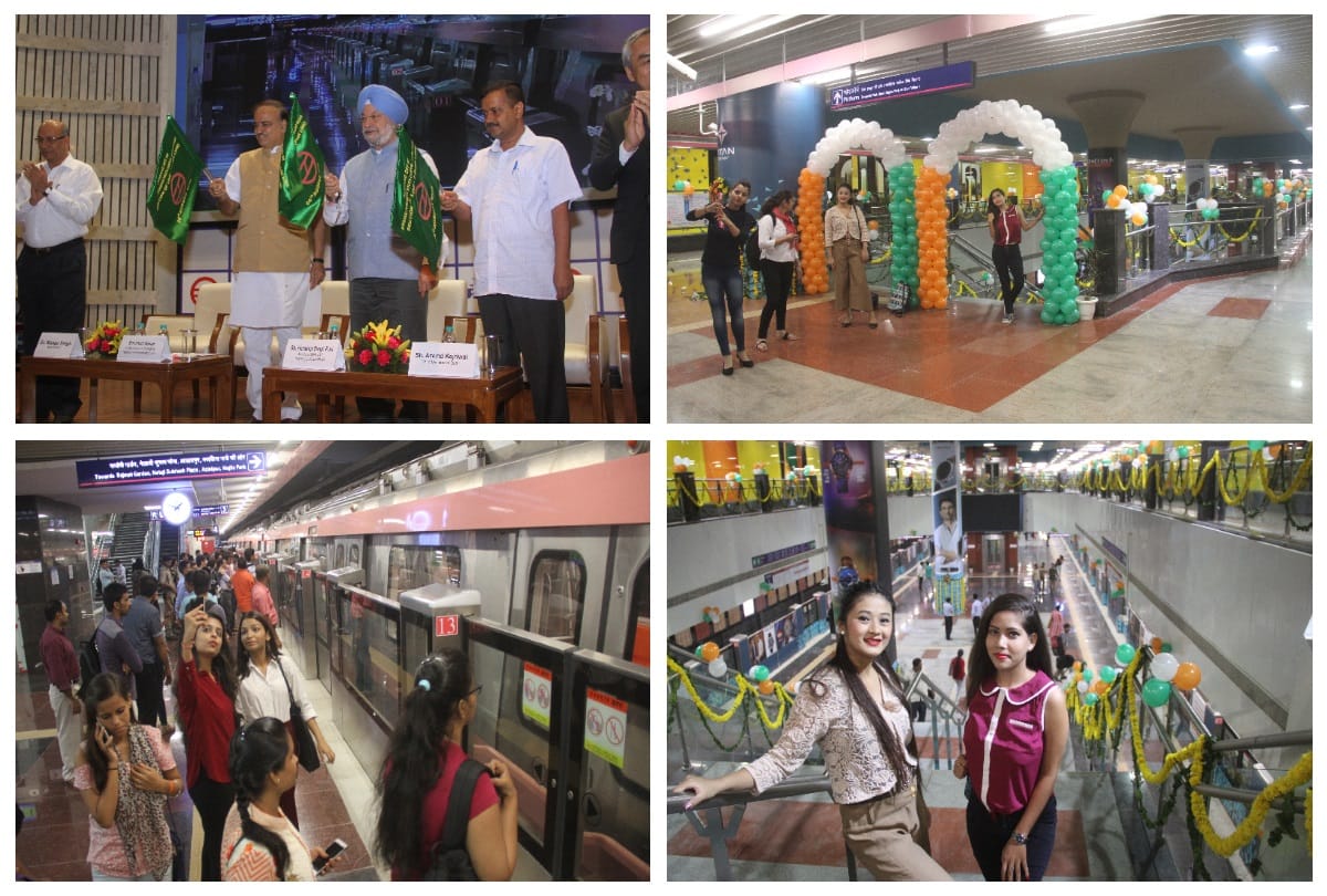 Delhi Metro Pink Line Durgabai Deshmukh to Lajpat Nagar section opens