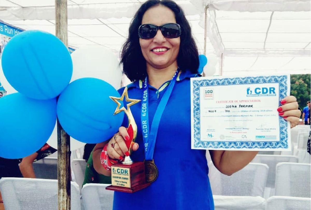 Marathon runner Seema Parmar win champion trophy
