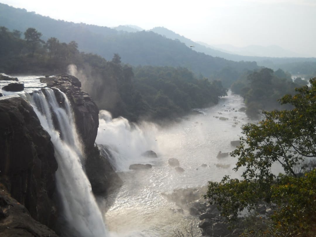 Know about the athirapally waterfall in Kerala