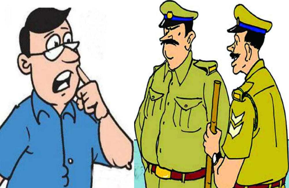 husband complains of wife in police station