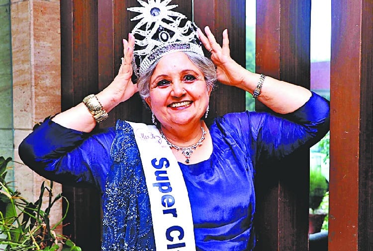 Jyoti Dogra won the Miss India  title at the age of 61 in Chandigarh