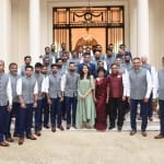 टीम इंडिया के साथ अनुष्का शर्मा