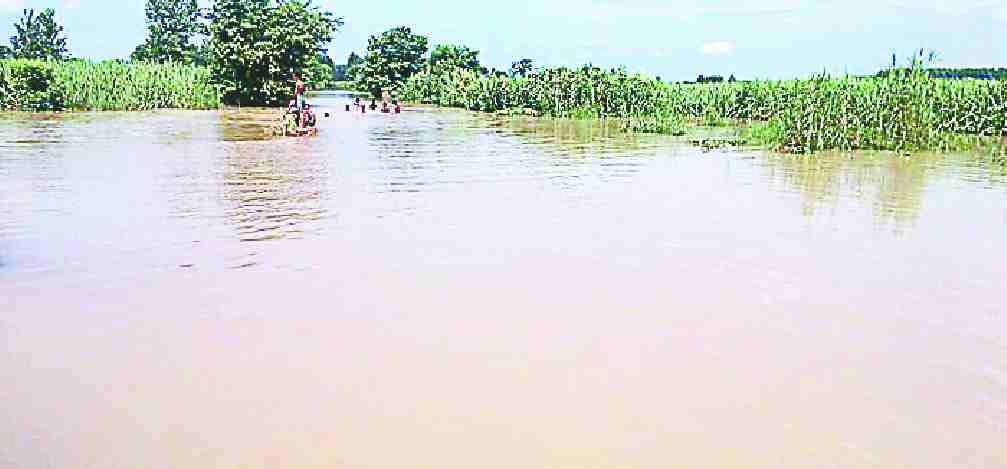 Ganga rising in the mountains on the hills