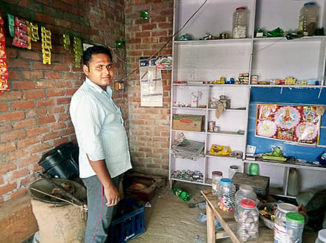 Shutter lock of two shops break into millions of goods