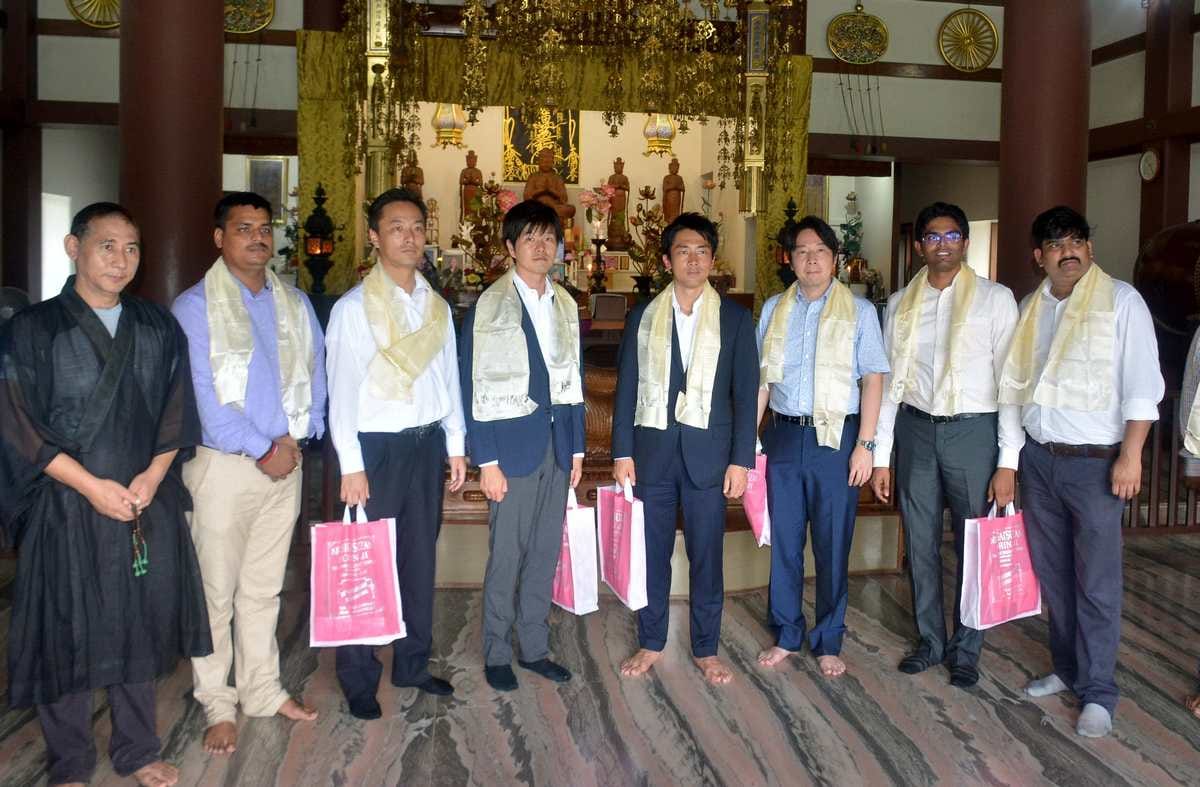 Japanese MP visit sarnath in varanasi