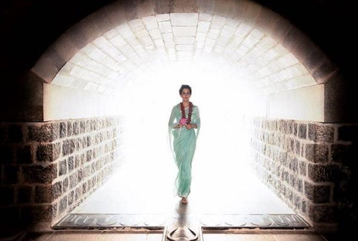 Kangana Ranaut emerges from the light into the void at adishakti ashram