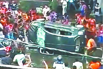 police arrested a kanwariya after Delhi car vandalism incident
