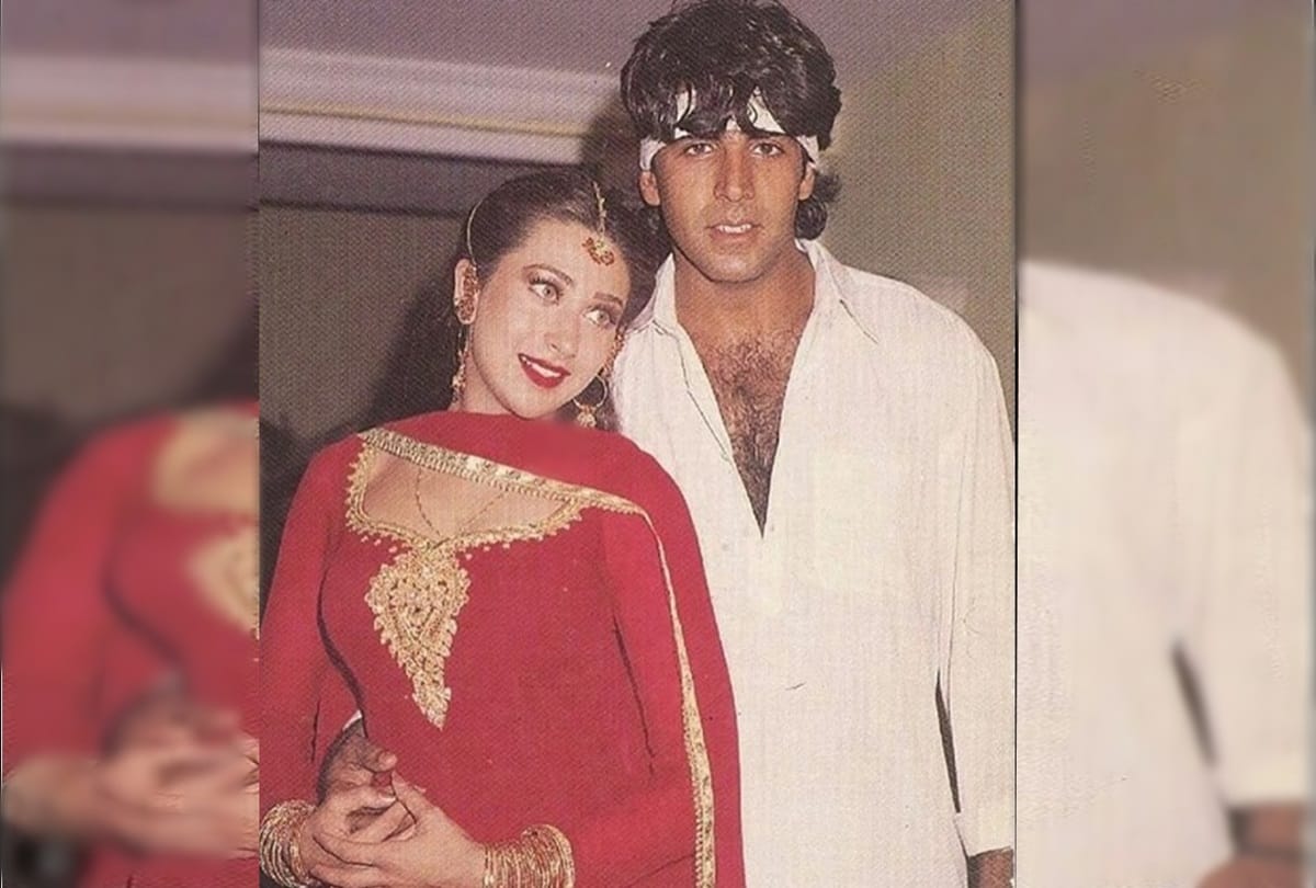 Throwback thursday picture of Akshay kumar and karishma kapoor