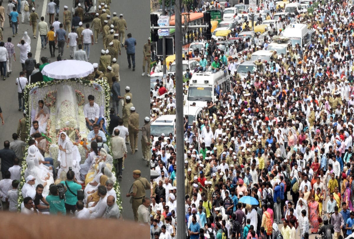 heavy crowd in delhi due to sant nirankari mission satguru mata savinder funeral
