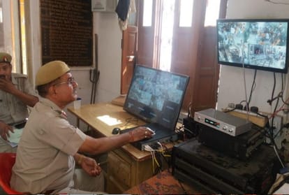 ADG Zone Prashant Kumar had inspection of Kaward Fair by helicopter in Pura Mahadev