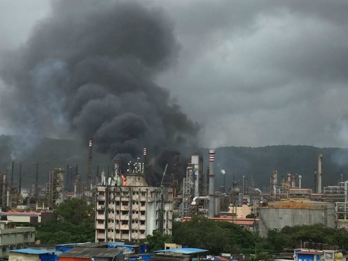 Mumbai Fire breaks out at Bharat Petroleum plant in Mahul Chembur