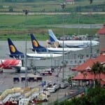 Landing of aircraft at Cochin International Airport stop