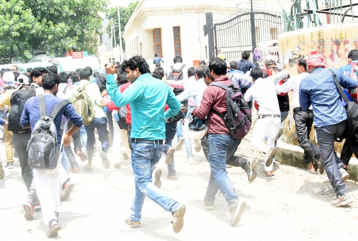 btc applicant beaten by lucknow police