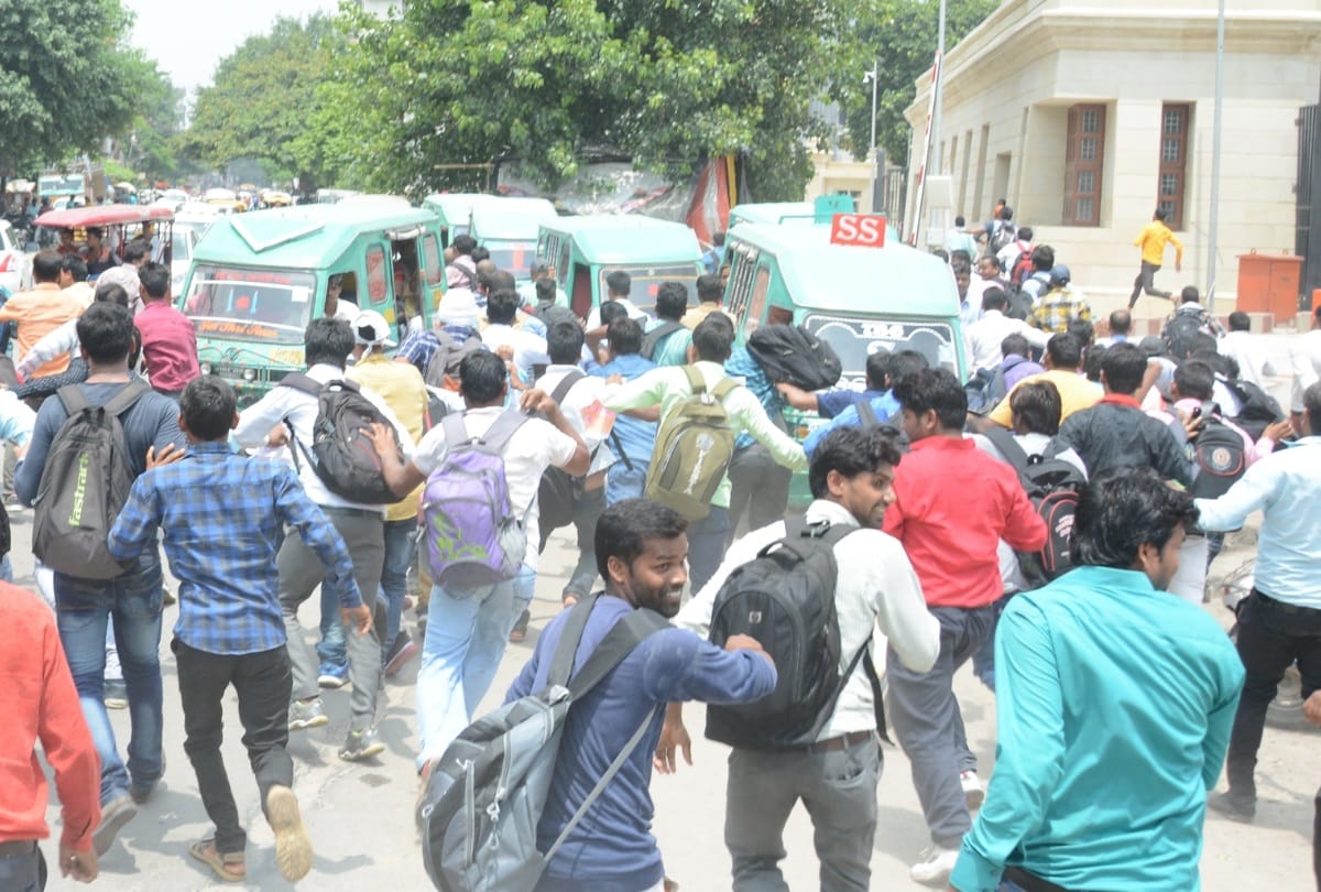 btc applicant beaten by lucknow police