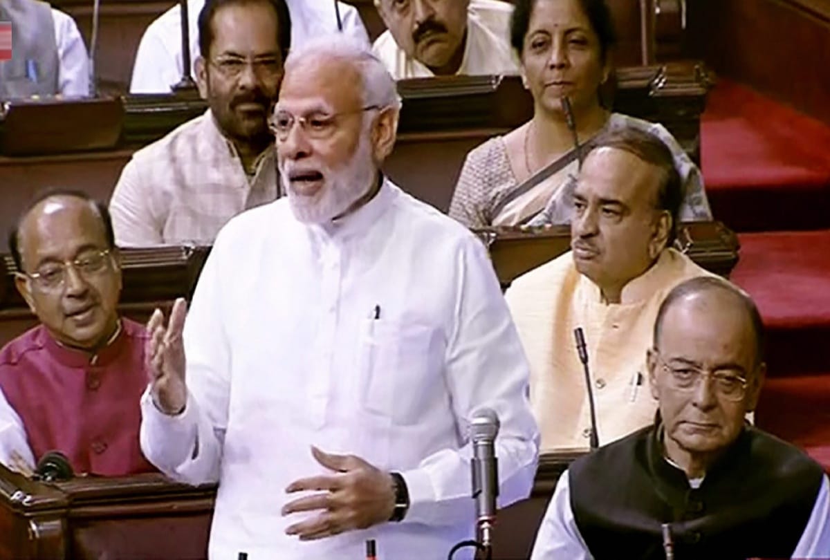 finance minister Arun jaitley refused pm modi shake hand in parliament